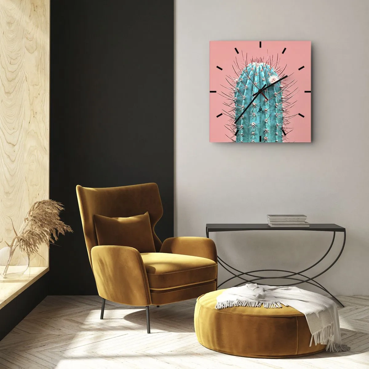 Ceas de perete - Ceas pe sticlă - Doar privește - 30x30 cm