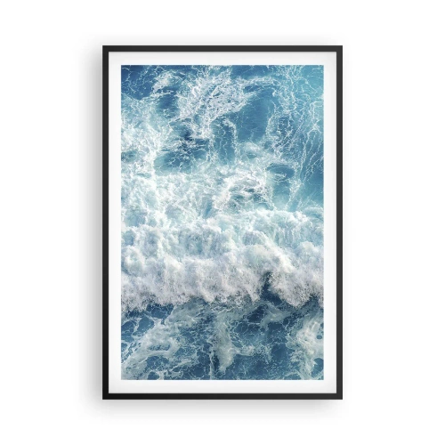 Poster în ramă neagră - Cu bucurie și în salturi - 61x91 cm