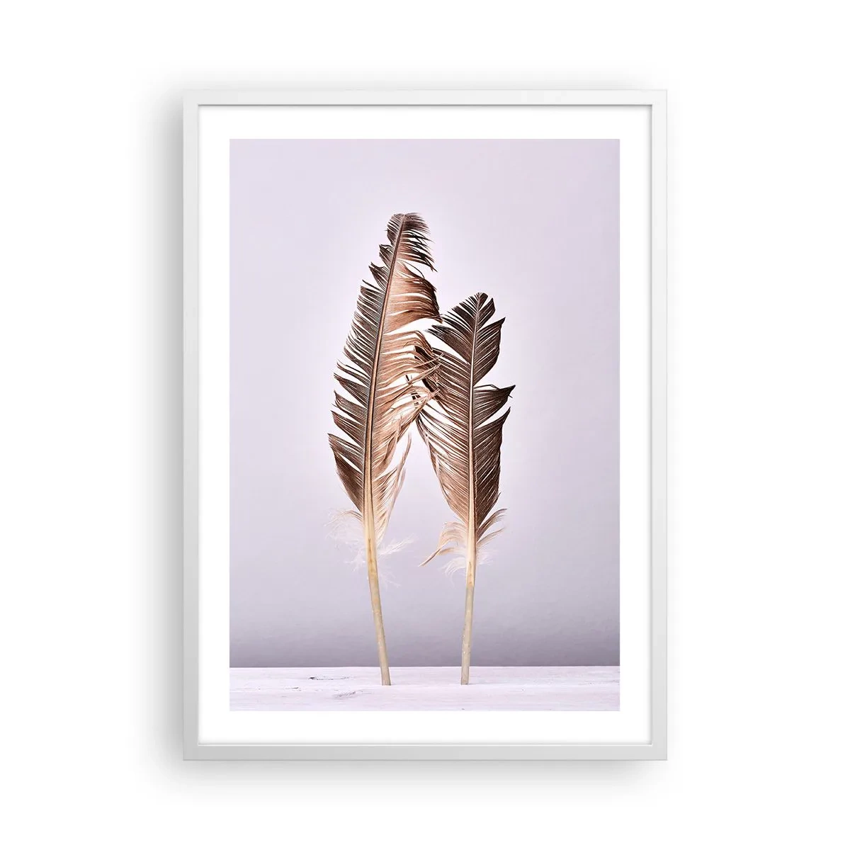 Poster în ramă albă - Împotriva neantului - 50x70 cm