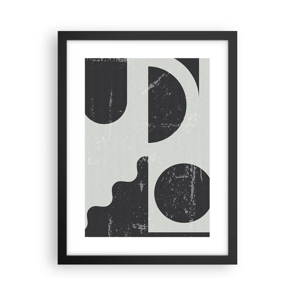 Poster în ramă neagră - Compoziție deasupra și dedesubt - 30x40 cm
