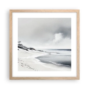 Poster în ramă de stejar deschis - Întotdeauna împreună - 40x40 cm