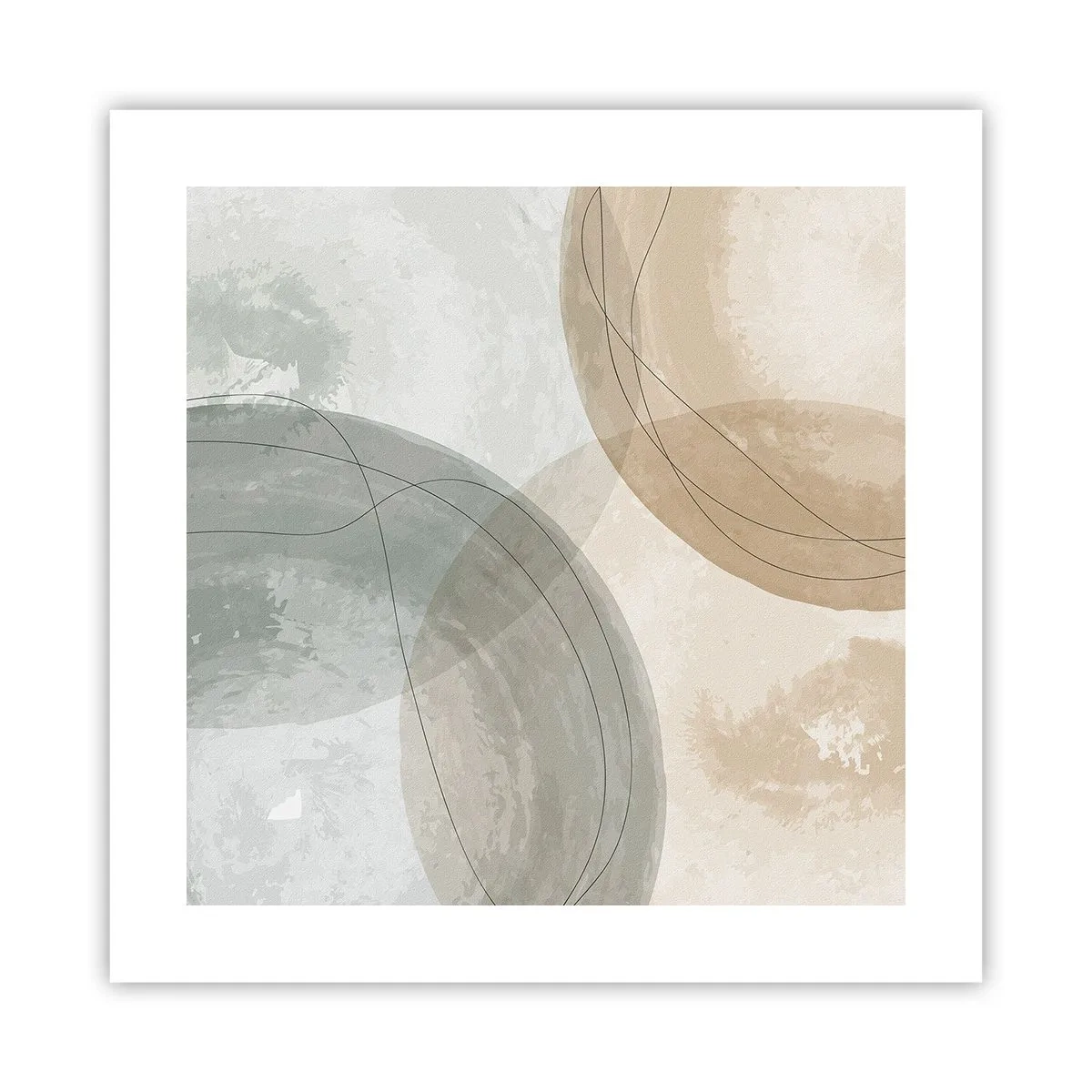 Poster - Întrepătrunderea lumilor - 40x40 cm