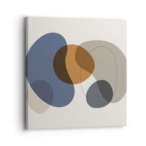 Tablou pe pânză - Picături de culoare - 30x30 cm