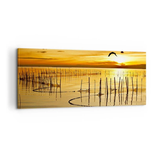 Tablou pe pânză - În zona pescuitului - 100x40 cm