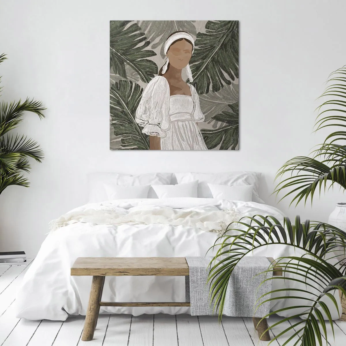 Tablou pe pânză - Portret exotic - 40x40 cm