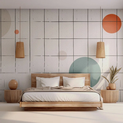 Tapet Standard Eco - În capcană. Noi sau ele? - fundal, Rotile, Grila - 350x256 cm