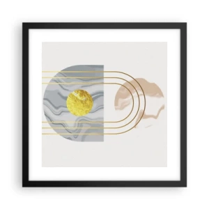 Poster în ramă neagră - Lumină și strălucire - 40x40 cm