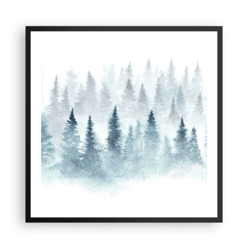 Poster în ramă neagră - Înfășurate în ceață - 60x60 cm