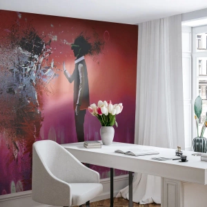 Tapet Standard Eco - Este posibil să privești în interiorul tău? - Abstracția, Bucată, oameni - 400x280 cm