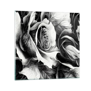 Tablou pe sticlă - Mereu regina - 70x70 cm