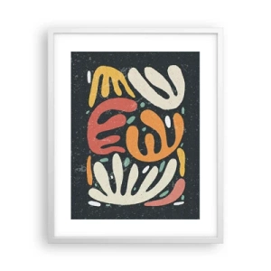 Poster în ramă albă - Compoziție - te-am prins - 40x50 cm