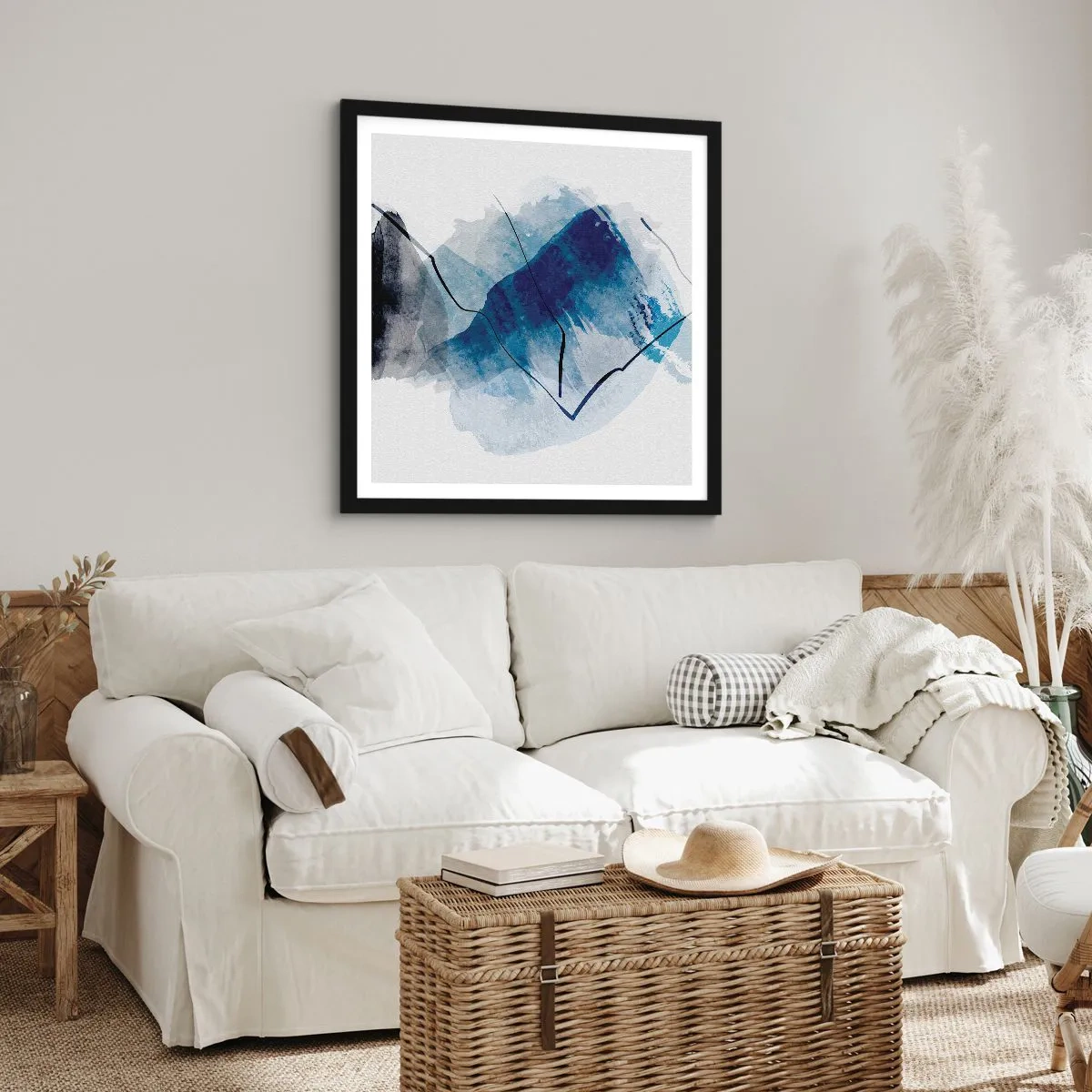 Poster în ramă neagră - Iceberg - 60x60 cm