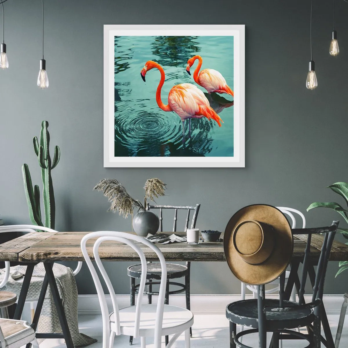 Poster în ramă albă - Suntem bune de revistele de modă - 30x30 cm