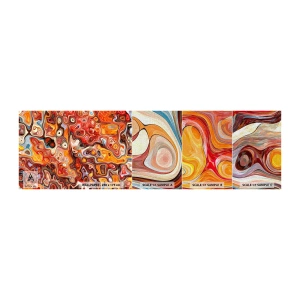 Mostră tapet Premium Canvas - Dacă nucile s-au topit în miere - Abstracția, Bucată, Model modern - 100x30 cm