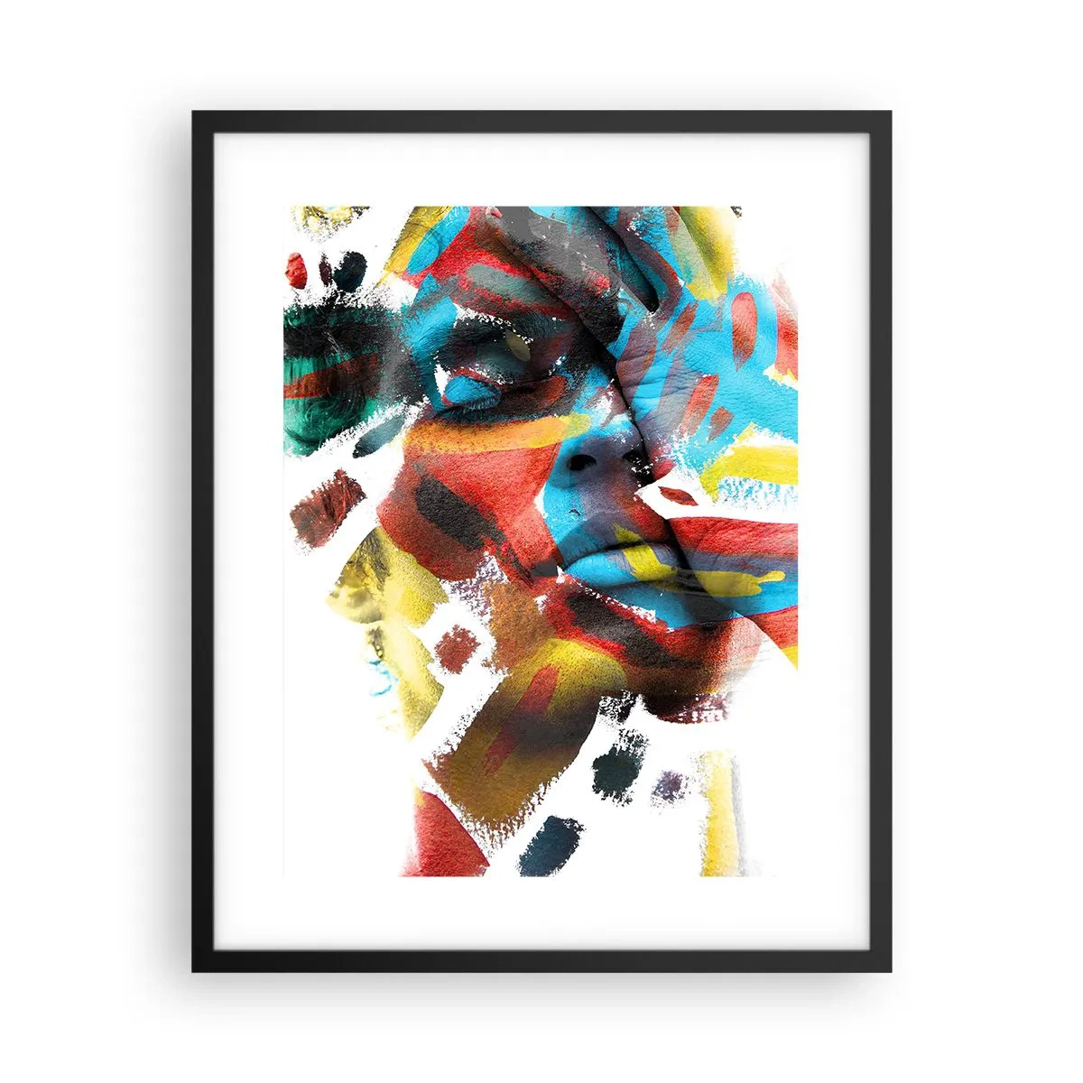 Poster în ramă neagră - Personalitate colorată - 40x50 cm