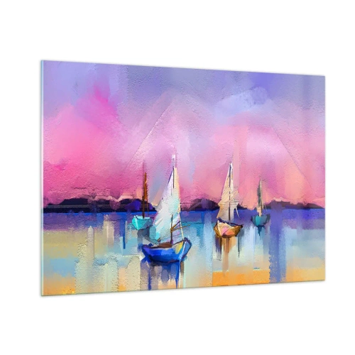 Tablou pe sticlă - Direcția: ape largi - 100x70 cm