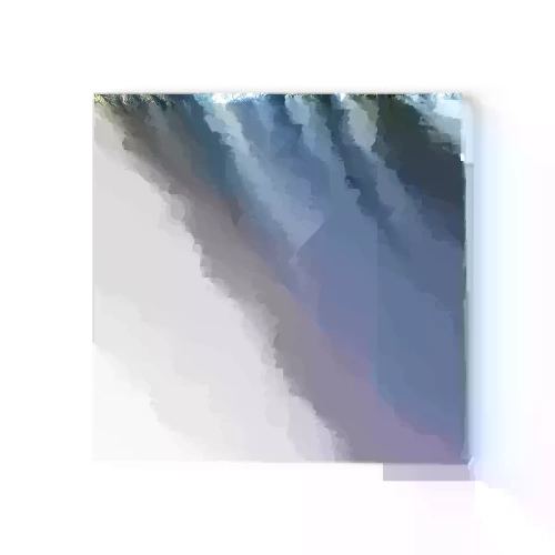 Ceas de perete - Ceas pe sticlă - Strălucirea de dimineață - 30x30 cm