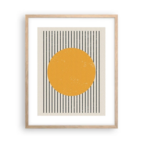 Poster în ramă de stejar deschis - Puterea simplității - 40x50 cm