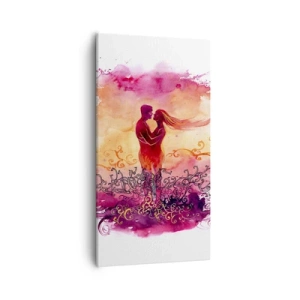 Tablou pe pânză - De o singură inimă! Am nevoie de atât de puțin.. - 55x100 cm