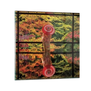 Tablou pe sticlă - În templul naturii - 70x70 cm