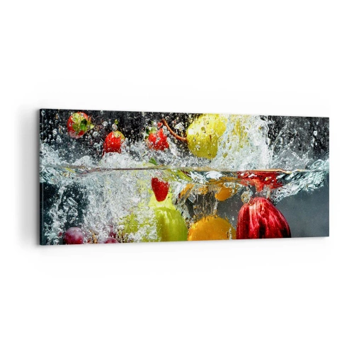 Tablou pe pânză - Răcoritoare cu fructe - 100x40 cm