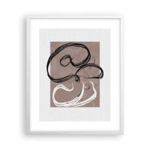 Poster în ramă albă - Compoziția - căutarea plenitudinii - 40x50 cm