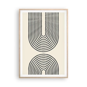 Poster în ramă de stejar deschis - În curând... - 70x100 cm