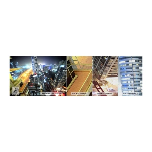 Mostră tapet Premium Canvas - Un miracol în deșert - Oraș, Dubai, Arhitectură - 100x30 cm