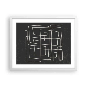 Poster în ramă albă - Nu atât de simplu - 50x40 cm