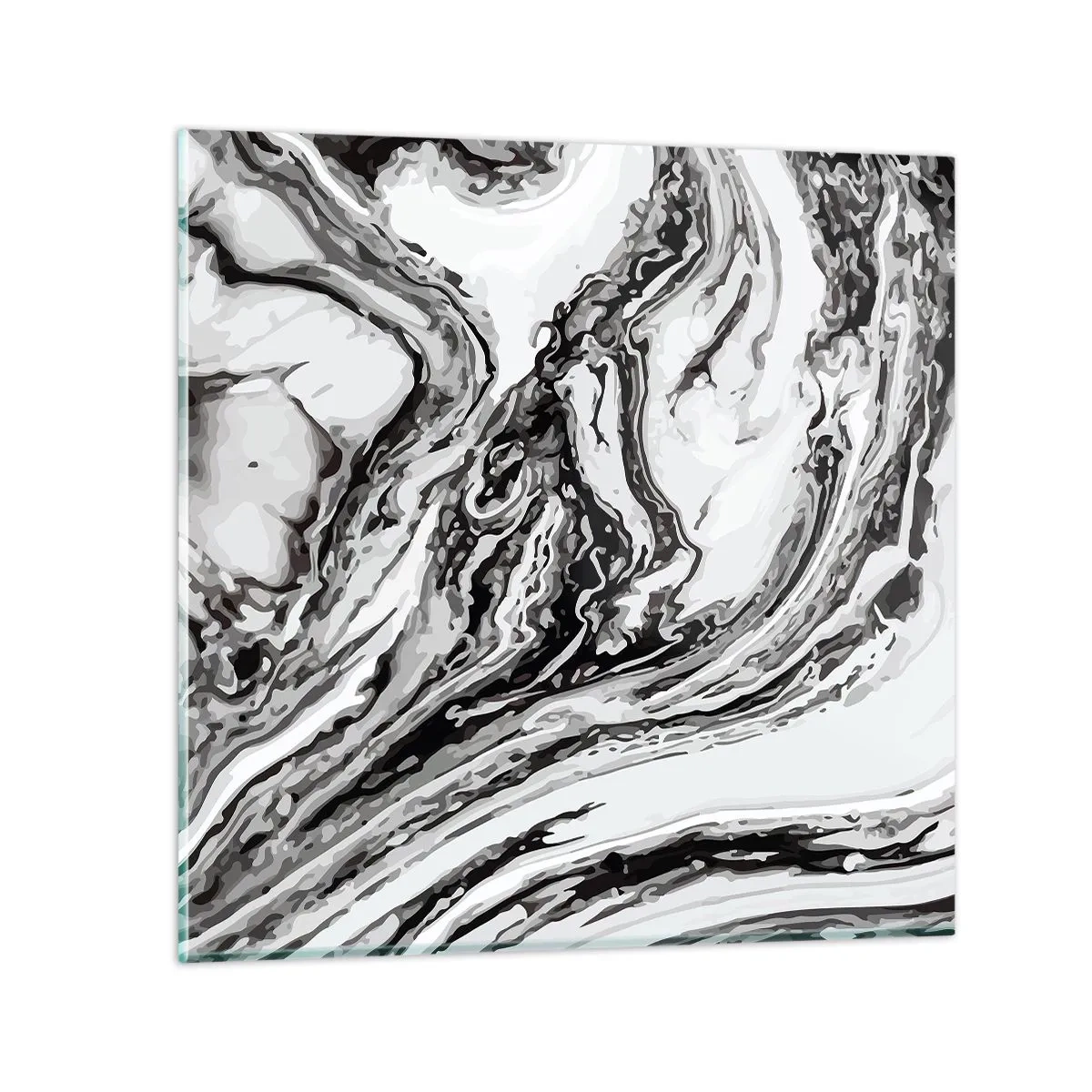 Tablou pe sticlă - La început a fost haos - 70x70 cm