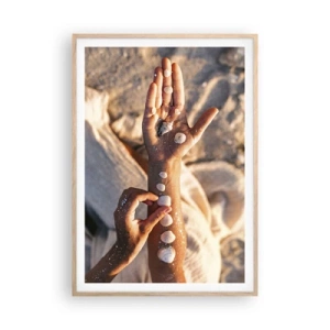 Poster în ramă de stejar deschis - Frumusețe la îndemână - 70x100 cm