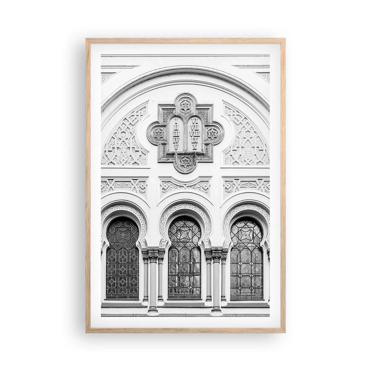 Poster în ramă de stejar deschis - La granița dintre culturi - 61x91 cm