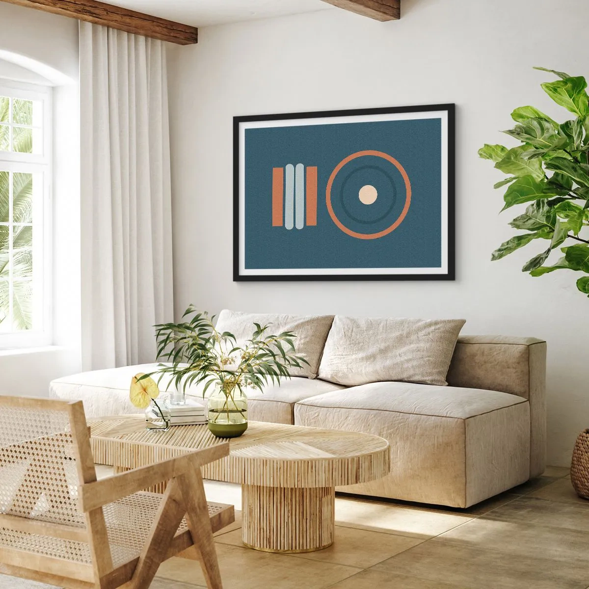 Poster în ramă neagră - Esența problemei - 40x30 cm
