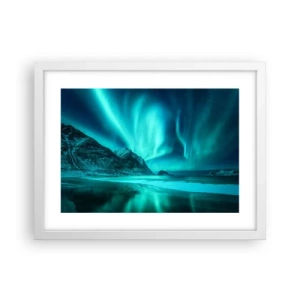 Poster în ramă albă - Minunile din nord - 40x30 cm