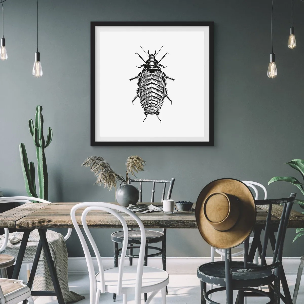 Poster în ramă neagră - Ce specimen! - 30x30 cm
