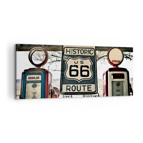 Tablou pe pânză - O călătorie americană retro - 100x40 cm