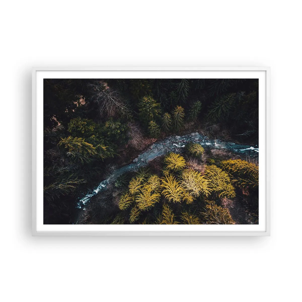 Poster în ramă albă - Rapid și mai rapid - 100x70 cm