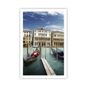 Poster - Palate în albastru - 61x91 cm