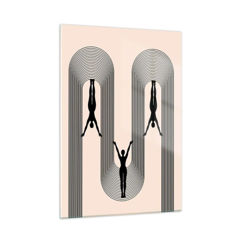 Tablou pe sticlă - Cu susul în jos - 50x70 cm