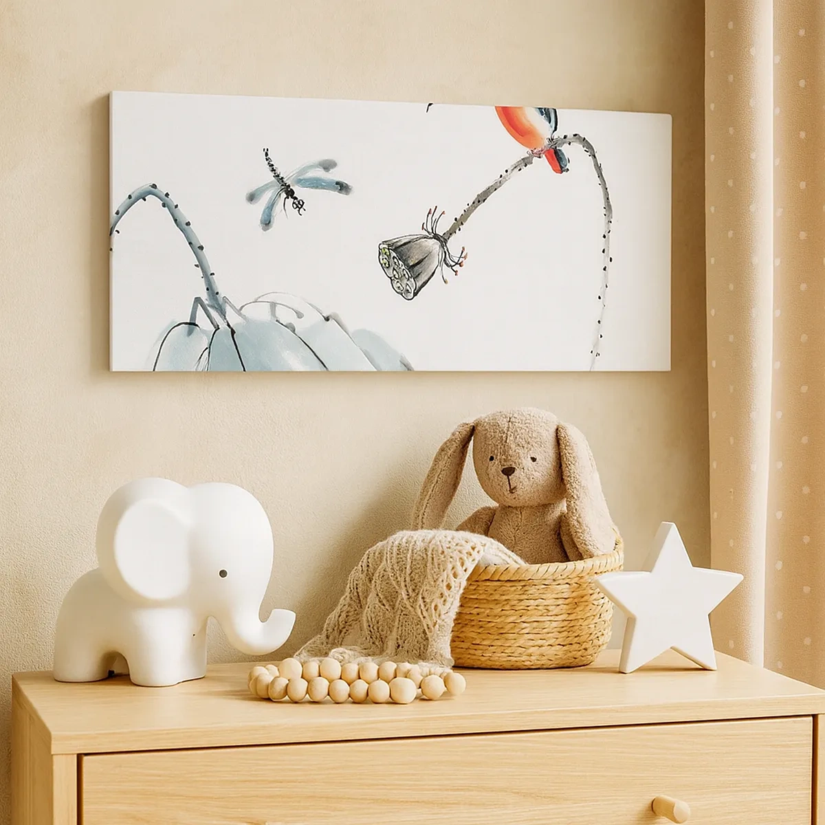 Tablou pe pânză - Viața de pajiște - 30x30 cm