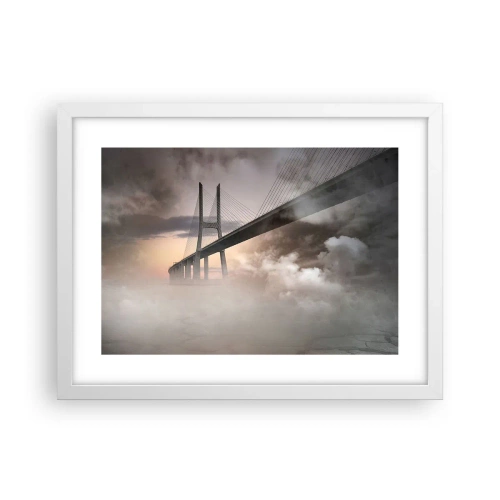 Poster în ramă albă - Lângă un râu care nu există - 40x30 cm