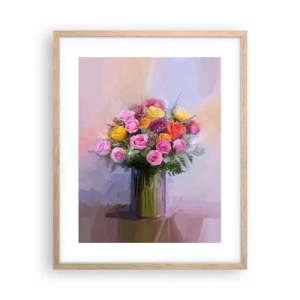 Poster în ramă de stejar deschis - Frumusețe reținută - 40x50 cm