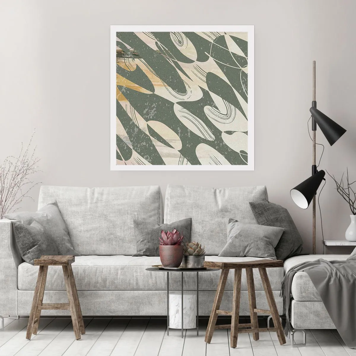 Poster - Abstracție ritmică - 60x60 cm