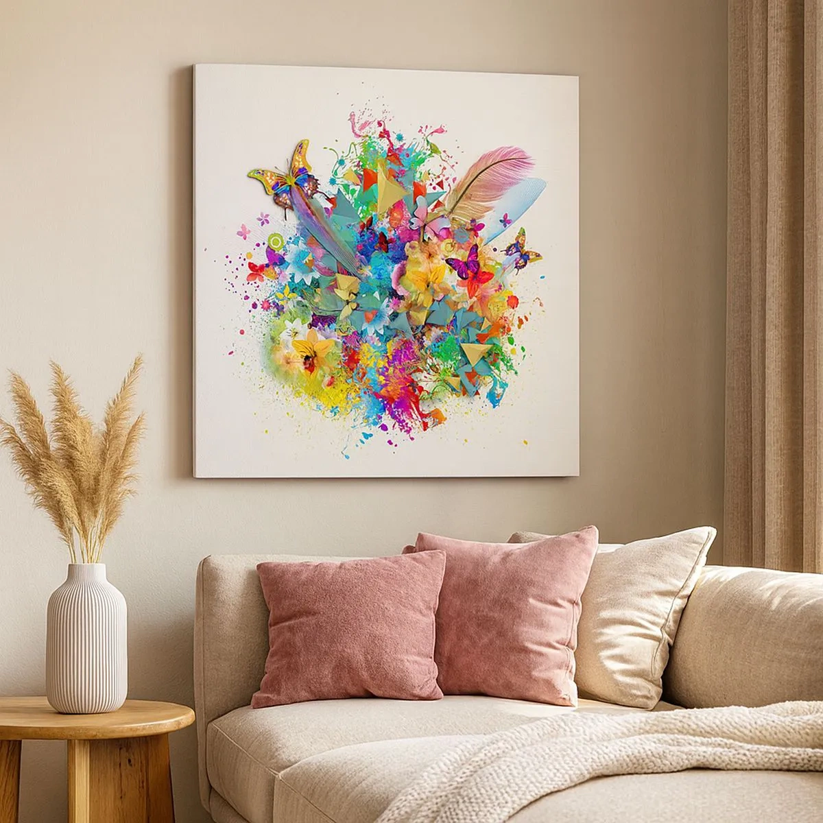 Tablou pe pânză - Buchet de bucurie - 30x30 cm