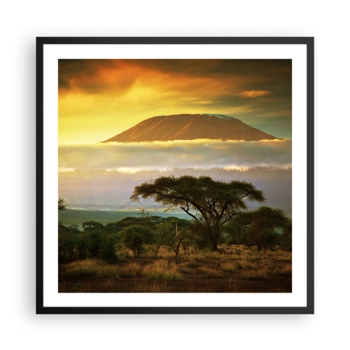 Poster în ramă neagră - Visul unui călător - 60x60 cm