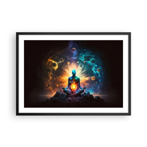 Poster în ramă neagră - Liniște cosmică - 70x50 cm