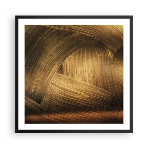 Poster în ramă neagră - Într-un labirint de aur - 60x60 cm