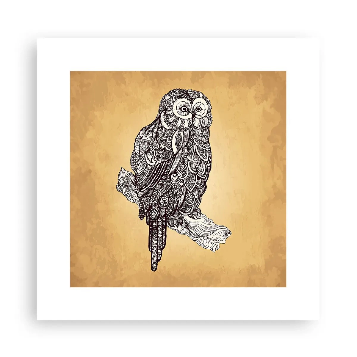 Poster - Ornamente complicate de înțelepciune - 30x30 cm