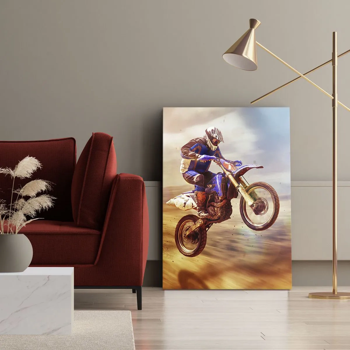 Tablou pe pânză - Nebunie motociclistă - 50x70 cm