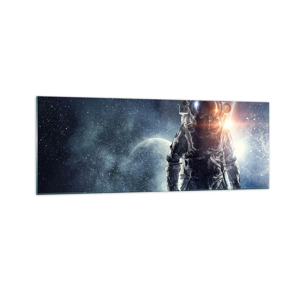 Tablou pe sticlă - Aventură spațială - 140x50 cm